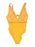 Unbranded Tweed Yellow One Piece Swimsuit Size 3X - photo 1