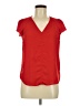 H&M 100% Polyester Red Short Sleeve Blouse Size 6 - photo 1