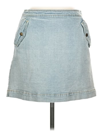 Copper Key Denim Skirt (view 1)