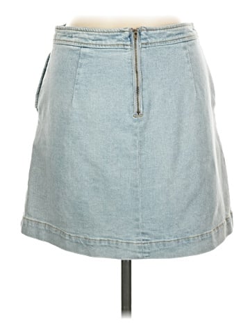 Copper Key Denim Skirt (view 2)