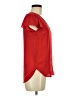 H&M 100% Polyester Red Short Sleeve Blouse Size 6 - photo 4