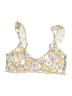 Hot Topic Floral Yellow Swimsuit Top Size XL - photo 1