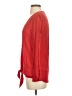 Silence and Noise Red Long Sleeve Blouse Size S - photo 5