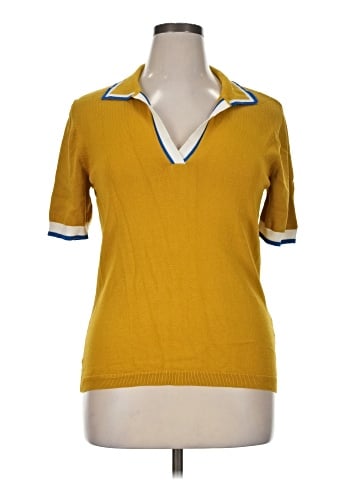 Eva Mendes by New York & Company Short Sleeve Polo (view 1)