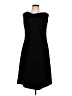Jaclyn Smith 100% Polyester Solid Black Casual Dress Size 10 - photo 1