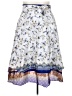 Darn Good Yarn Paisley Blue Casual Skirt Size 4XEstimated - photo 2