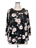 Daniel Rainn Black 3/4 Sleeve Top Size 2X - photo 1