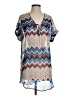 Emmelee 100% Polyester Blue Short Sleeve Blouse Size S - photo 1