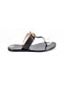 Gucci 100% Leather Black Flip Flops Size EU (IT) 38 / US 8 - photo 1