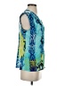 Worthington 100% Polyester Blue Short Sleeve Blouse Size S - photo 4