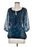 Express Teal 3/4 Sleeve Blouse Size M - photo 1