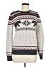 Lands' End 100% Cotton Print Ivory Pullover Sweater Size M - photo 1