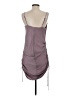 Glam 100% Polyester Solid Gray Cocktail Dress Size S - photo 2