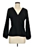 J.Crew 100% Polyester Black Long Sleeve Blouse Size 6 - photo 1