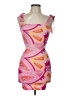 Theme Paisley Pink Cocktail Dress Size L - photo 1