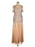 Mac Duggal 100% Polyester Gold Cocktail Dress Size 14 - photo 1