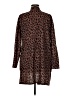 Tickled Teal Animal Print Brown Cardigan Size M - photo 2