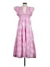 Saylor 100% Polyester Tie-dye Pink Casual Dress Size L - photo 1