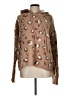 Newbury Kustom Animal Print Brown Pullover Sweater Size L - photo 1
