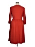 Merokeety Solid Red Casual Dress Size XL - photo 2