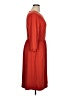 Merokeety Solid Red Casual Dress Size XL - photo 4