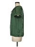 Catherine Malandrino Solid Green Short Sleeve Blouse Size M - photo 5