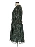 Line & Dot 100% Polyester Paisley Green Casual Dress Size S - photo 5