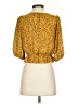 Sienna Sky 100% Polyester Yellow 3/4 Sleeve Blouse Size XS - photo 2