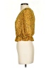 Sienna Sky 100% Polyester Yellow 3/4 Sleeve Blouse Size XS - photo 5