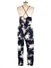 Assorted Brands Floral Blue Jumpsuit Size XL - photo 2