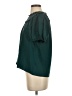 Current Air Teal Short Sleeve Blouse Size S - photo 5
