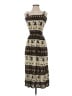 Assorted Brands Print Brown Casual Dress Size XS (estimated) - photo 1