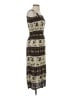 Assorted Brands Print Brown Casual Dress Size XS (estimated) - photo 4