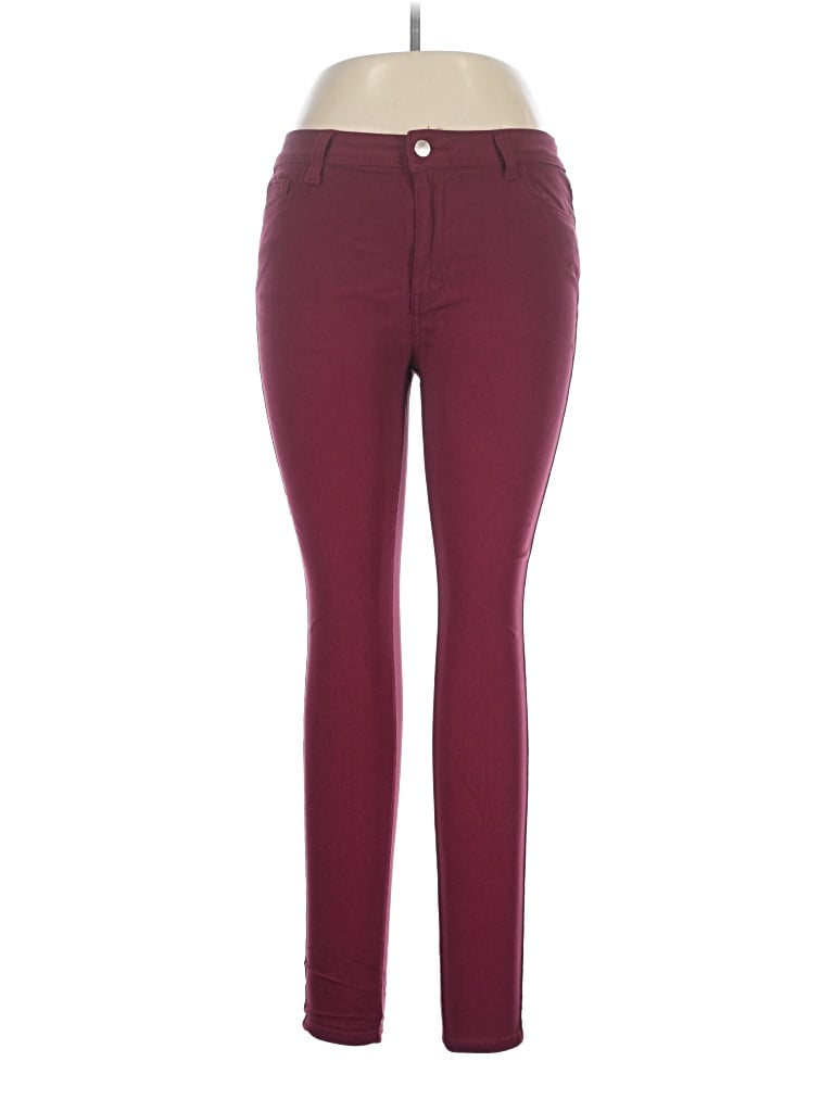 Pre-owned Assorted Brands Casual Pants In Burgundy