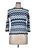 Alfred Dunner Chevron-herringbone Blue Pullover Sweater Size XL (petite) - photo 1