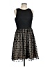 Eliza J 100% Polyester Hearts Black Cocktail Dress Size 10 - photo 1