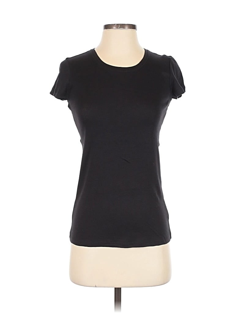 Pre-owned Daisy Fuentes Short Sleeve T-shirt In Black