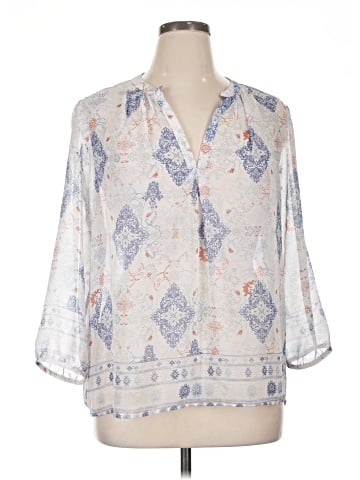 Saint Tropez West 3/4 Sleeve Blouse (view 1)