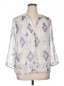 Saint Tropez West 100% Polyester Ivory 3/4 Sleeve Blouse Size XL - photo 1