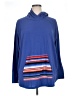 Lularoe Stripes Blue Poncho Size XL - photo 1