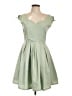 Geode Solid Green Cocktail Dress Size L - photo 1