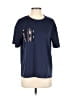 Shein Blue Short Sleeve T-Shirt Size S - photo 1