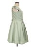 Geode Solid Green Cocktail Dress Size L - photo 4
