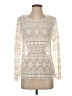 Garnet Hill Ivory Long Sleeve Top Size S - photo 1