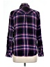 Rails 100% Rayon Plaid Purple Long Sleeve Button-Down Shirt Size L - photo 2