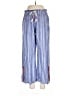 Assorted Brands Stripes Blue Linen Pants Size L - photo 1