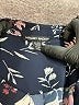 Hilary Radley 100% Polyester Floral Blue Long Sleeve Blouse Size XL - photo 7