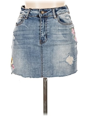 Angel Kiss Denim Skirt (view 1)