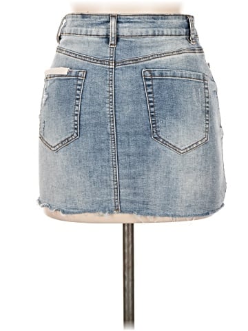 Angel Kiss Denim Skirt (view 2)