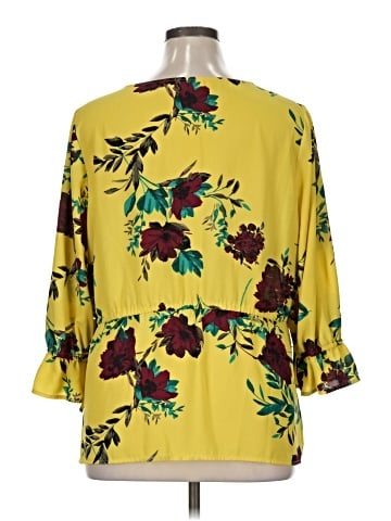 Evri 3/4 Sleeve Blouse (view 2)